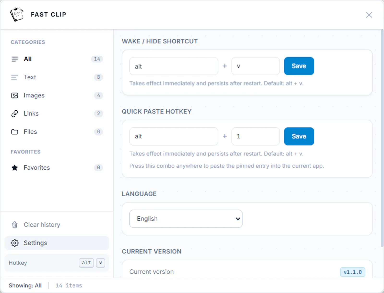 FastClip screenshot 1