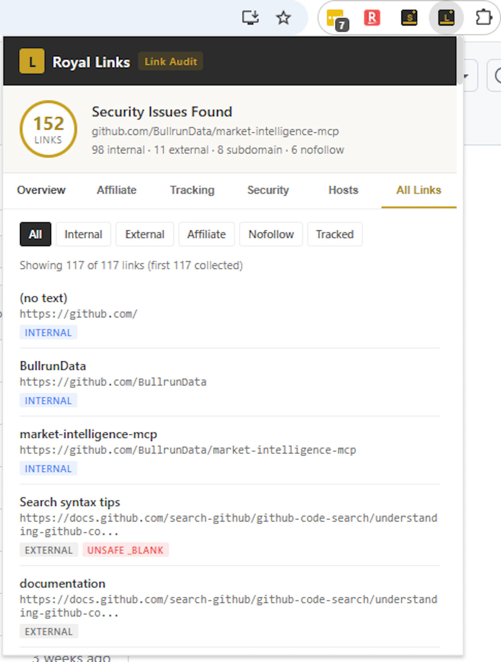 Royal Links Audit- Chrome Extension screenshot 5