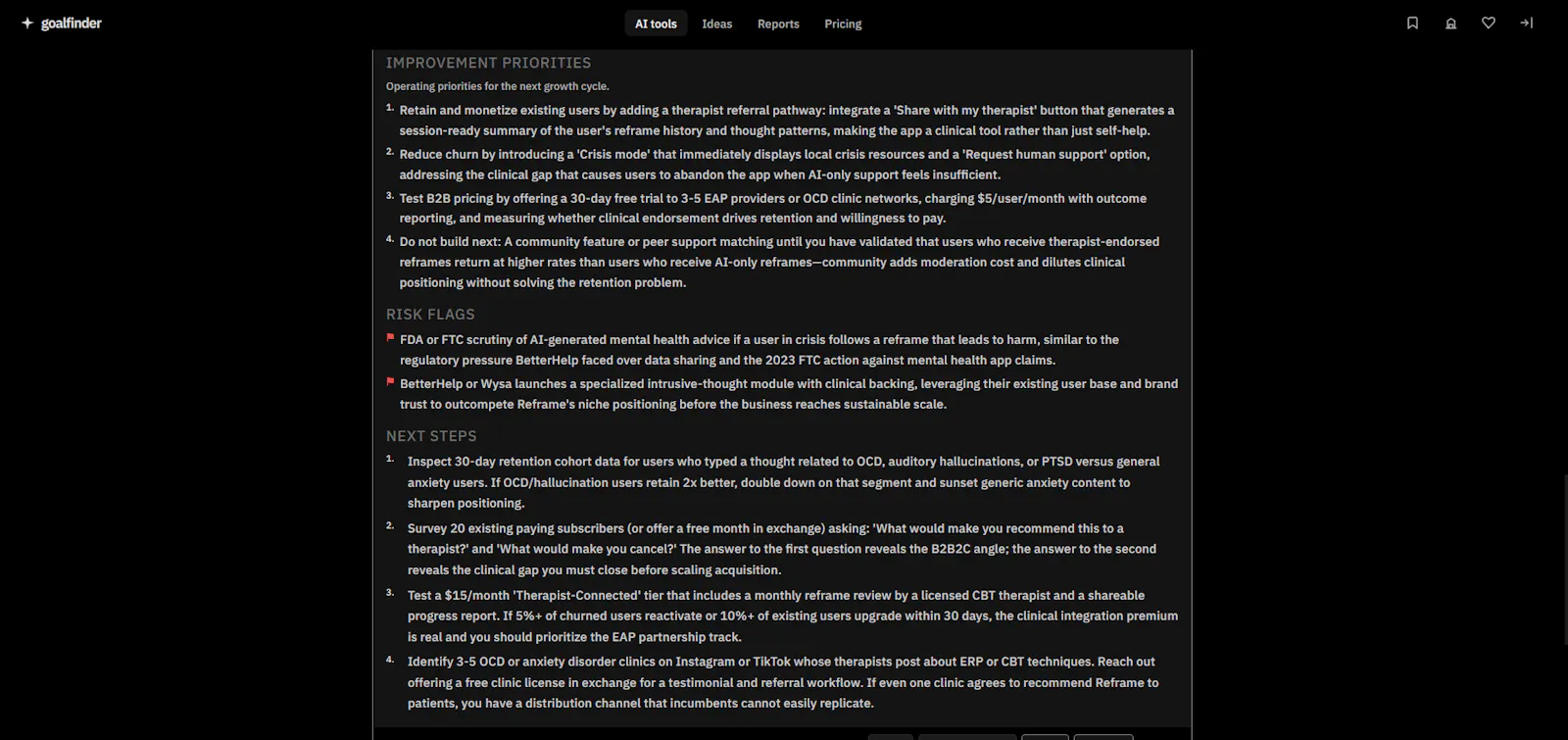 Goalfinder screenshot 5