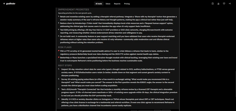 Goalfinder screenshot 5