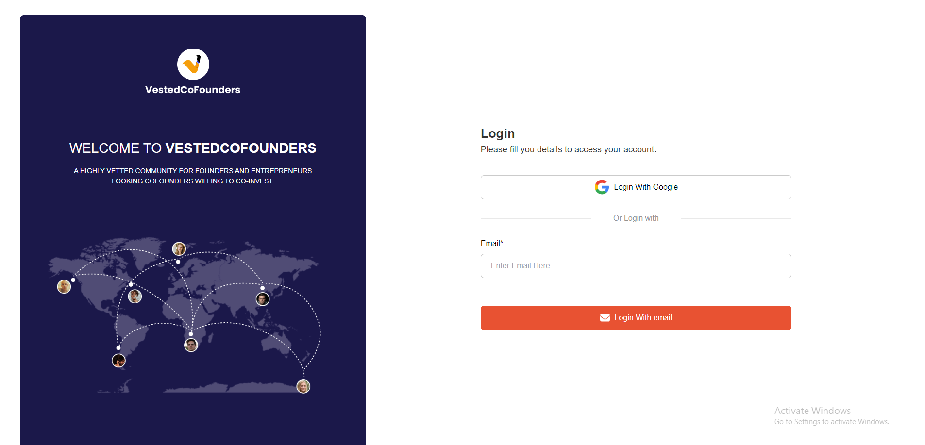 startuptile Vested CoFounders-Find a CoFounder get funded