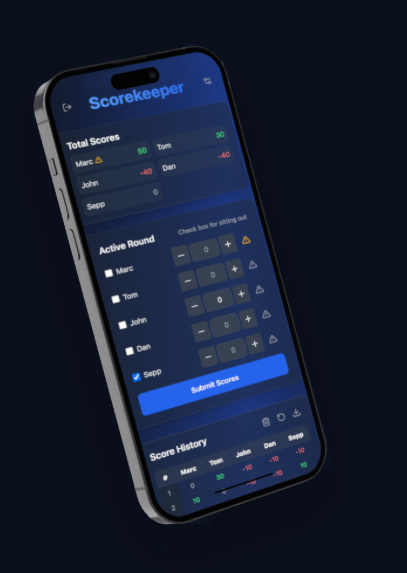 Eenvoudige scorekeeper - De slimme manier om uw kaartspelscores bij te houden media 2