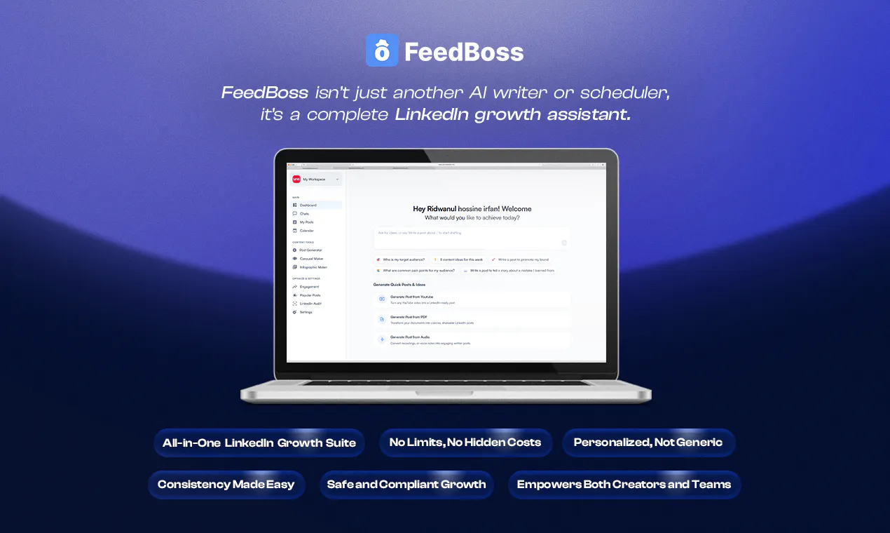 Banner del producto FeedBoss AI