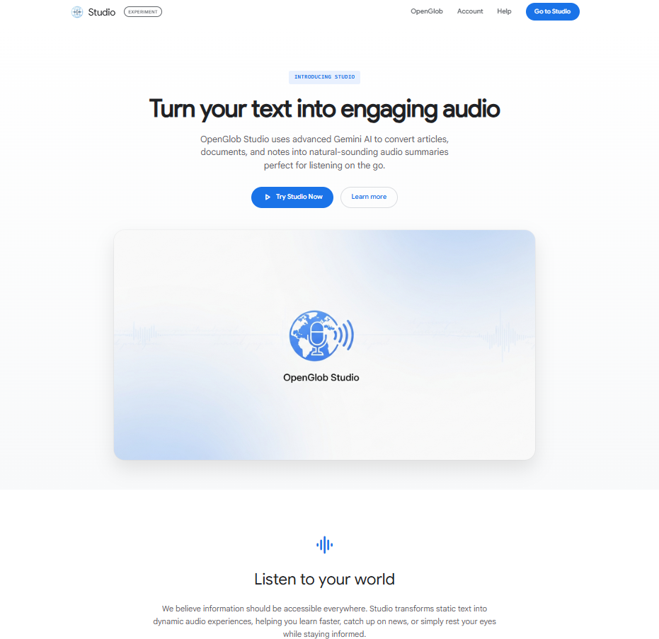 OpenGlob Studio gallery image