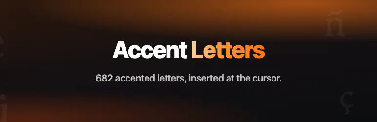 Accent Letters for WordPress gallery image