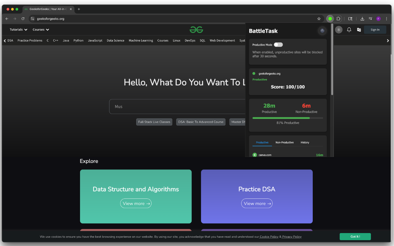 Battletaskai: AI Web Analytics & Blocker media 2