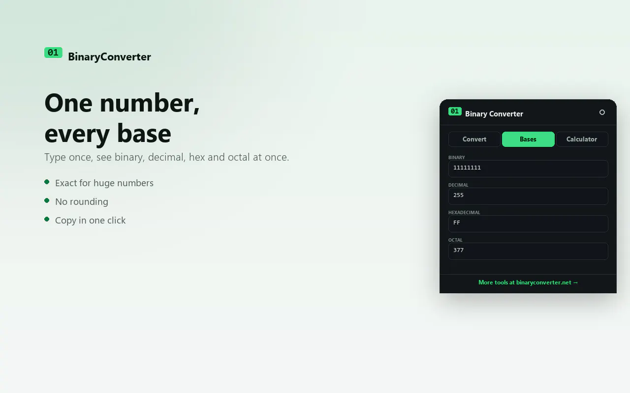 Binary Converter  gallery image