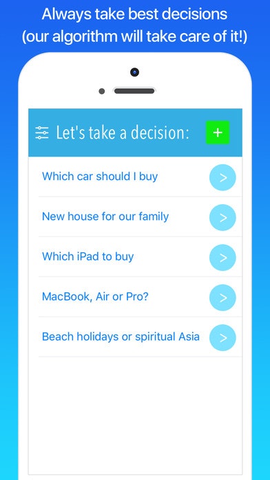 Best Decision - simple choice making analytics gallery image