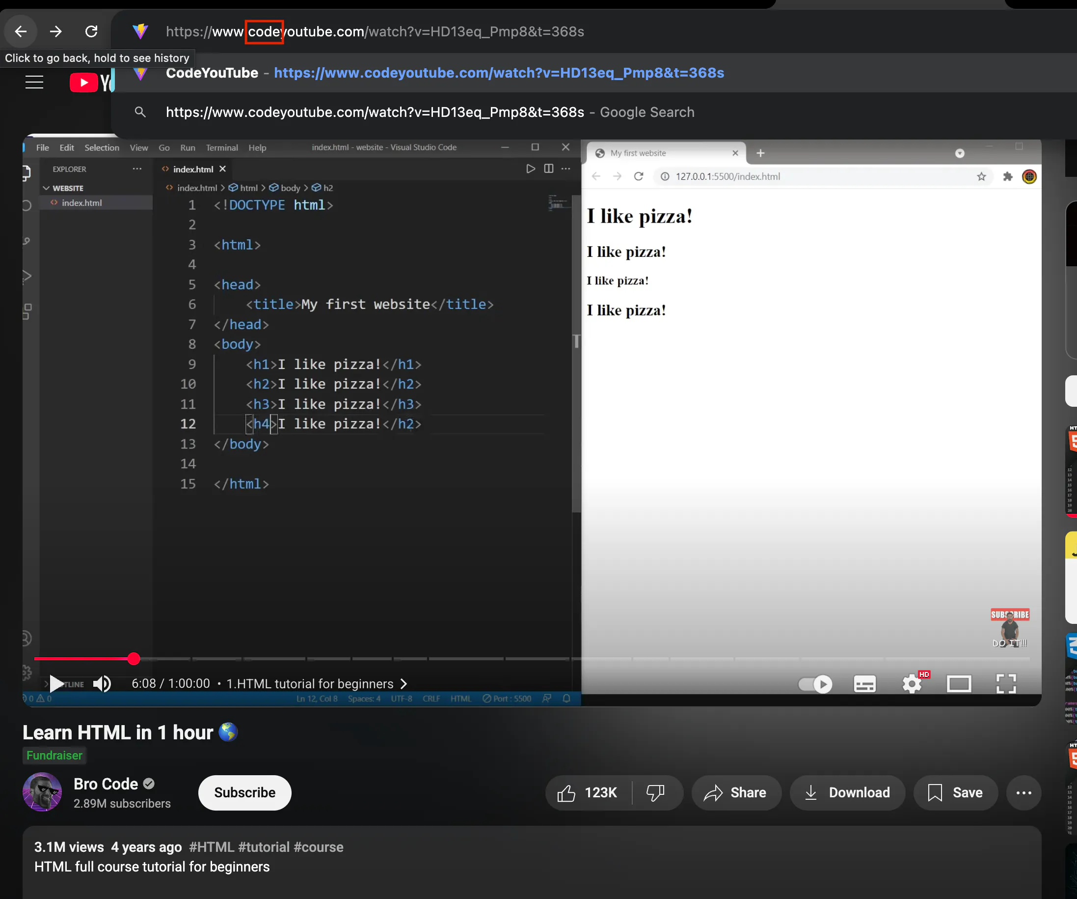 Code Youtube: Coding along with your tutorial | Product Hunt