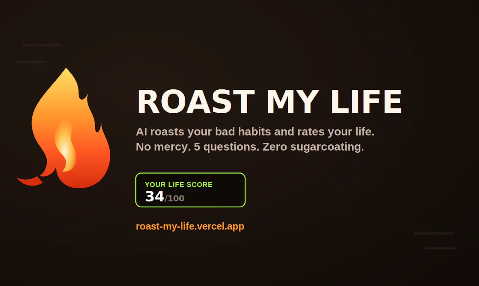 Roast My Life screenshot 1
