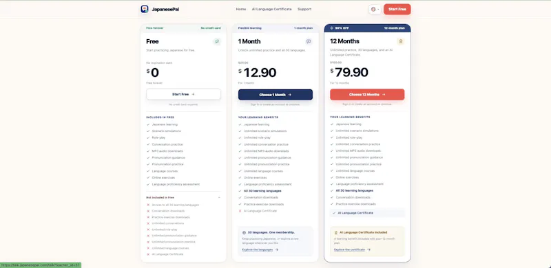 JapanesePal — Free AI Speaking Partner screenshot 3