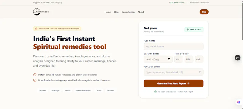 AskMyMoon screenshot 1