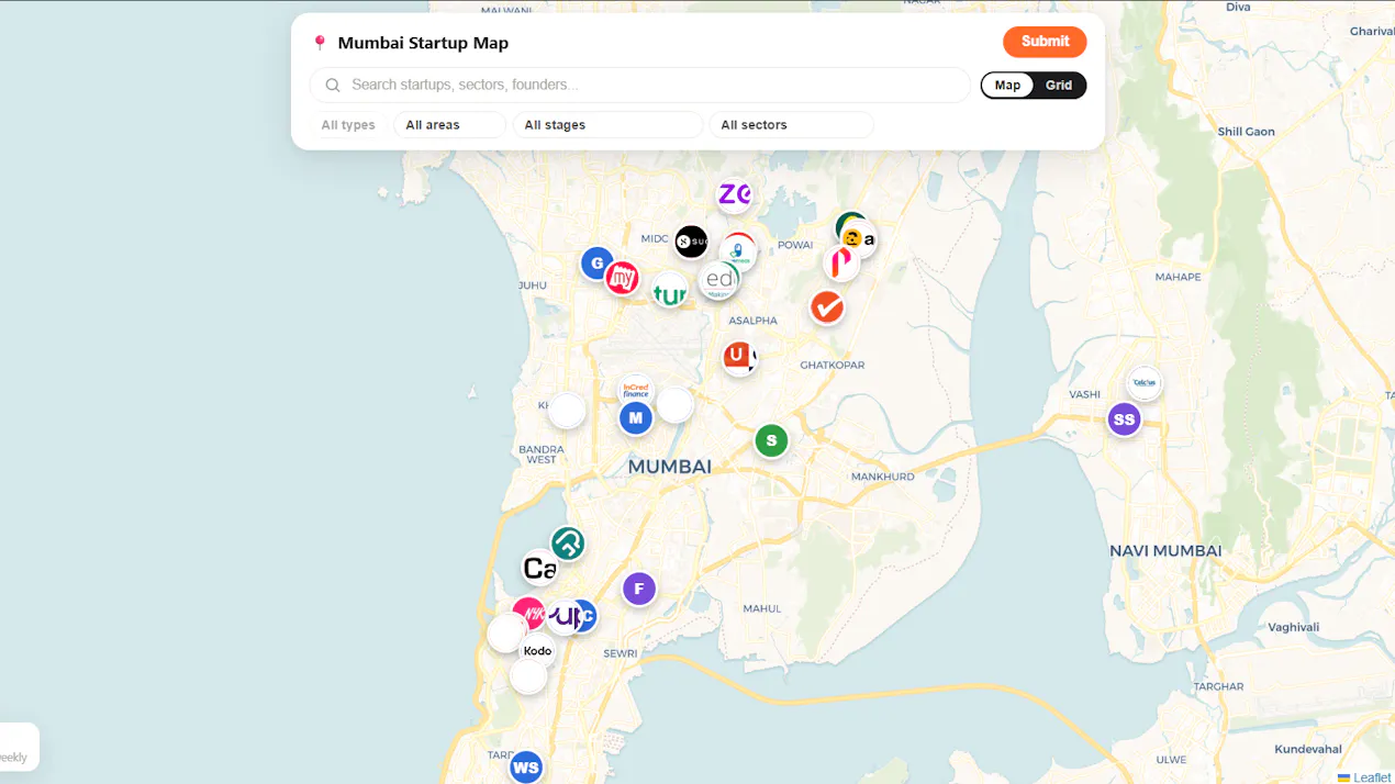 Mumbai Startup Map product