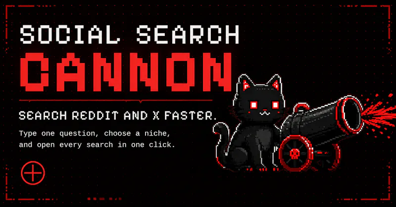 Social Search Cannon screenshot 1