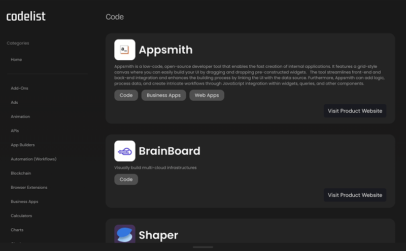 Codelist gallery image