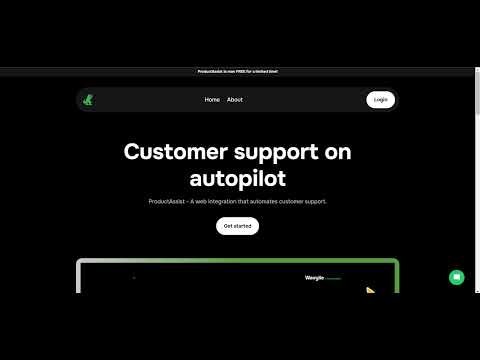 startuptile ProductAssist-A web integration that automates customer support.