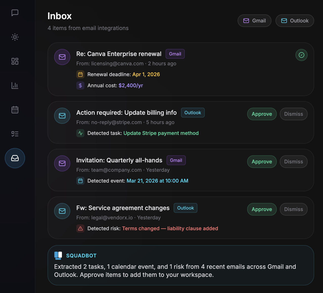 Squad - Screenshot 2 showing product features and functionality
