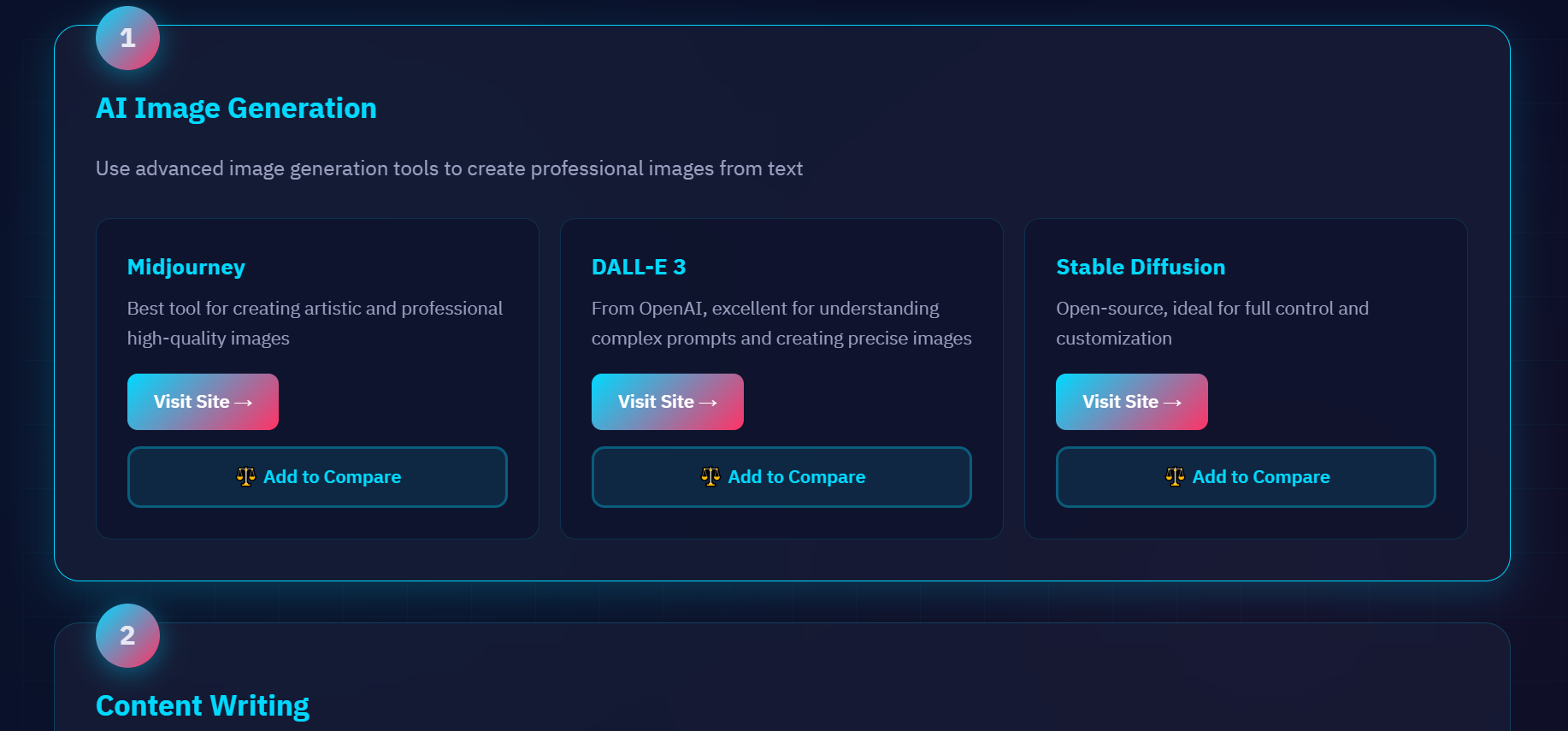 TheAImodels - Main product screenshot demonstrating key features and user interface