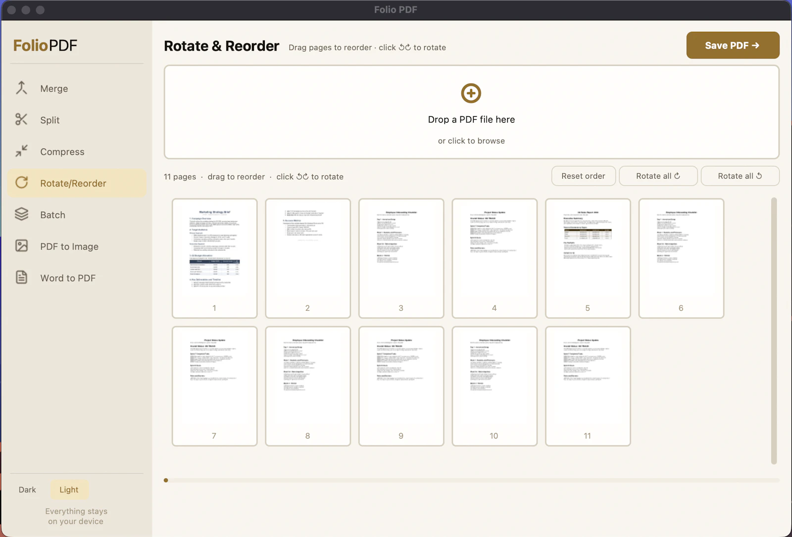 Folio PDF screenshot 3