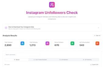 Instagram Unfollowers Check gallery image