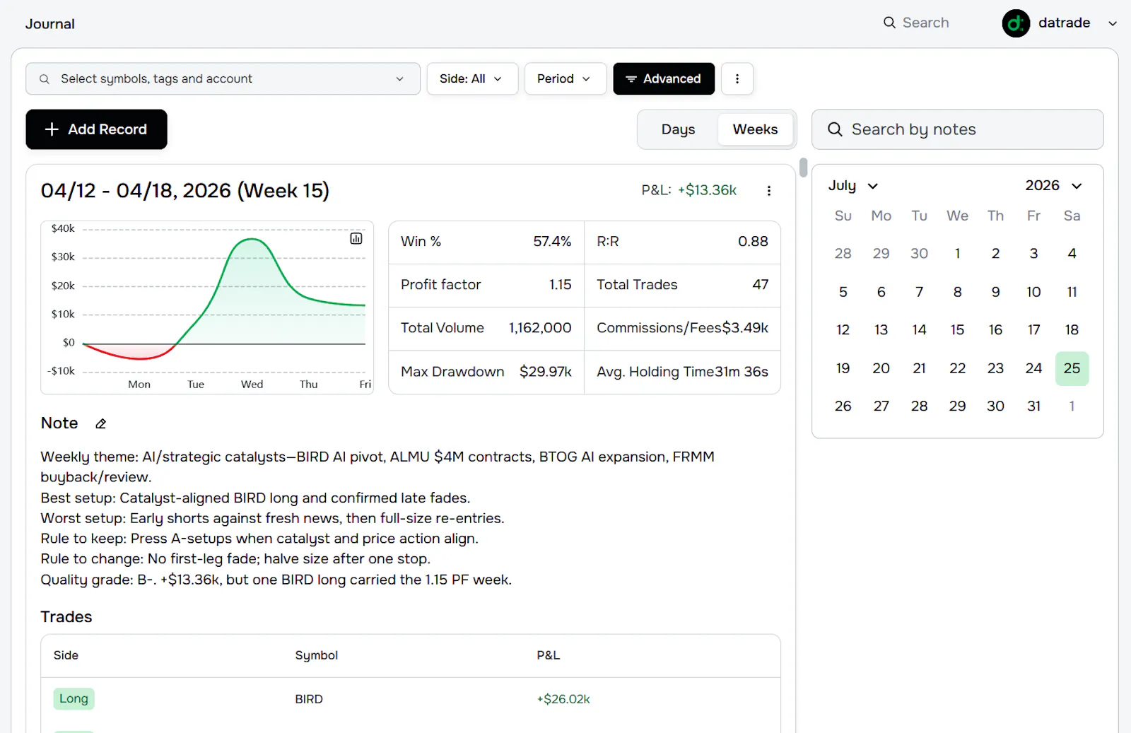 Datrade screenshot 9
