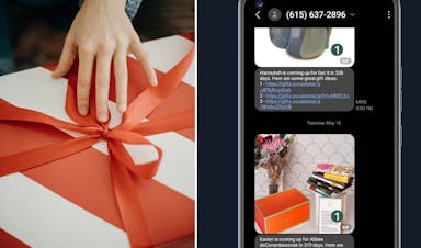 AI app can now text you with personalized gift ideas ahead of their special day header image