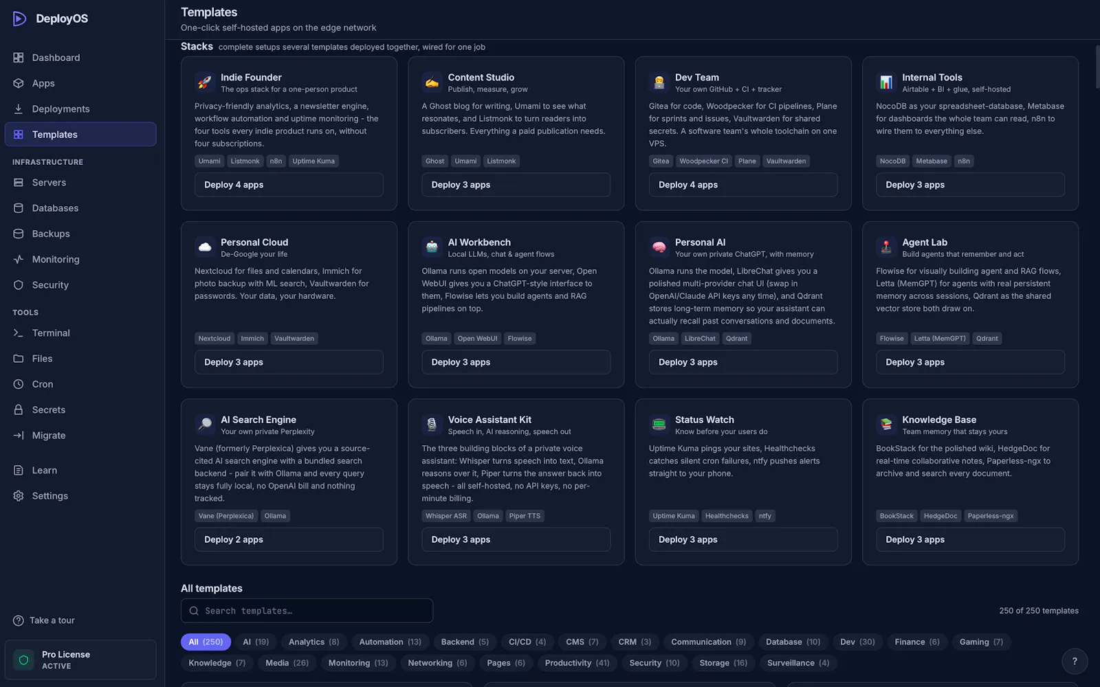 DeployOS screenshot 8
