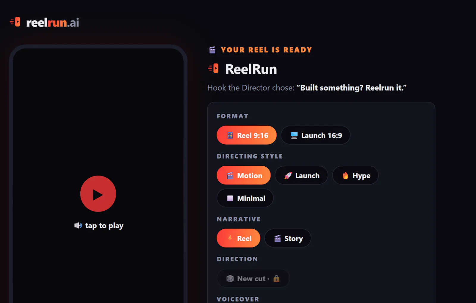 ReelRun screenshot 2