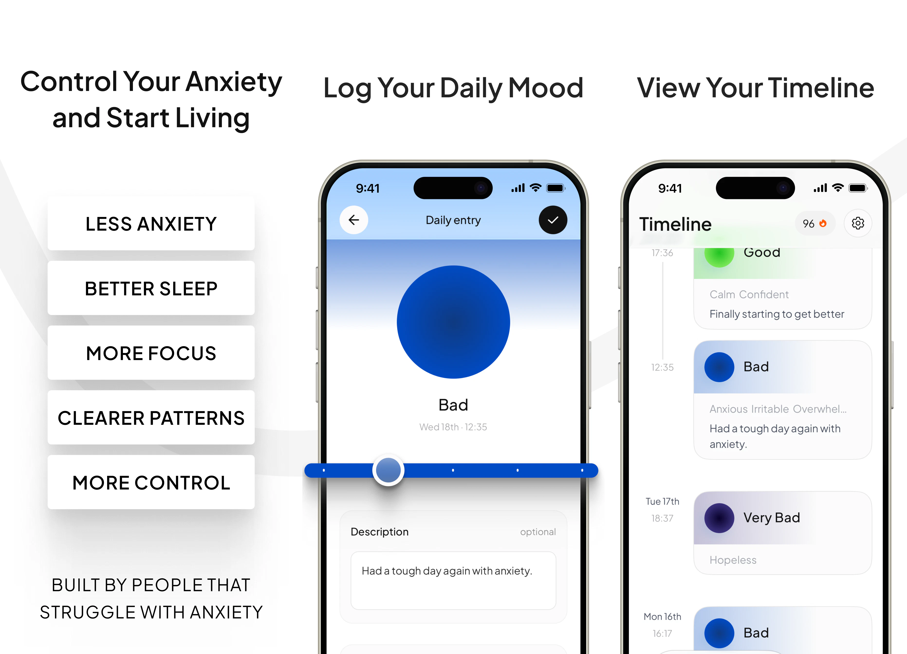 Andy Anxiety and Stress Tracker screenshot 1