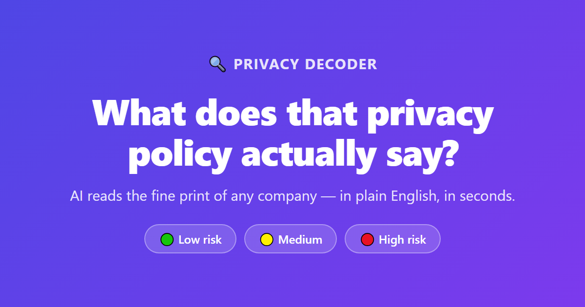 Privacy Decoder gallery image