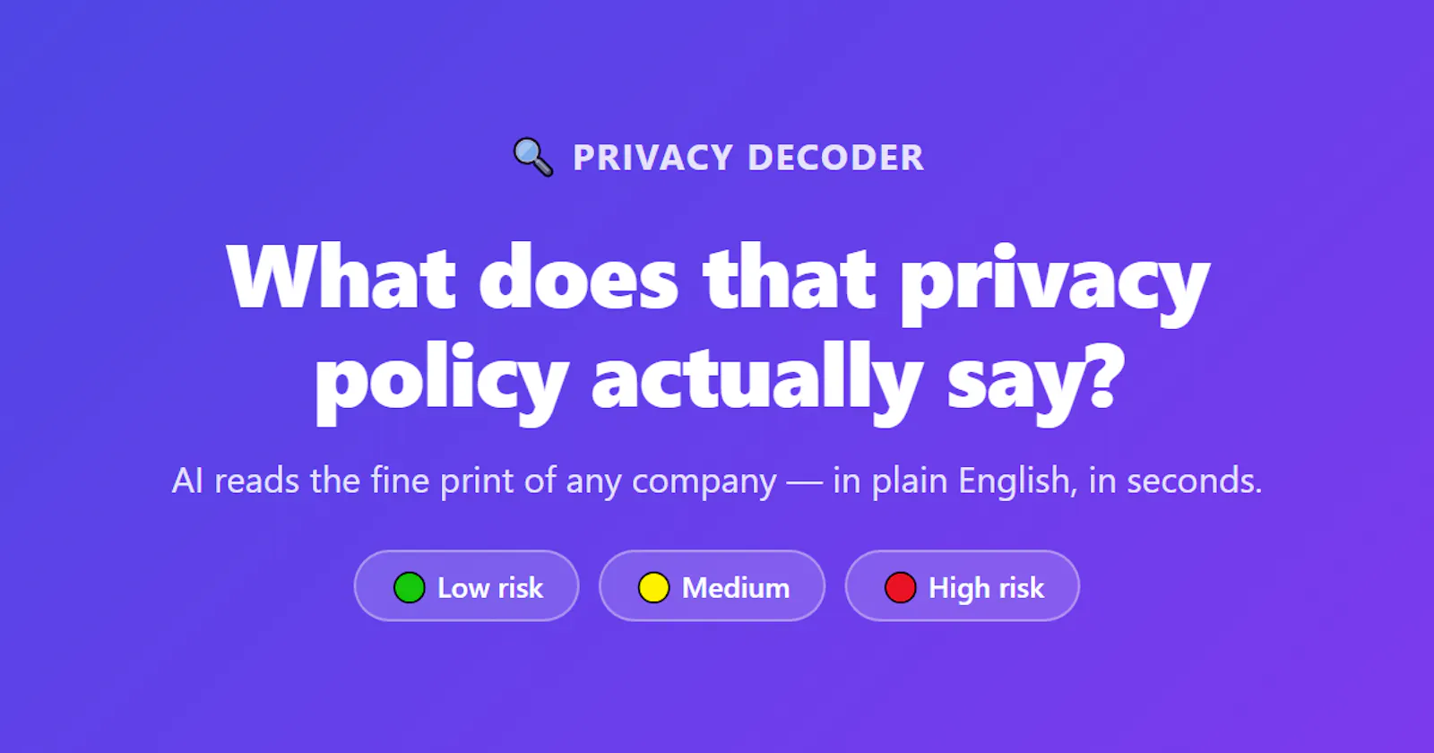 Privacy Decoder screenshot 2