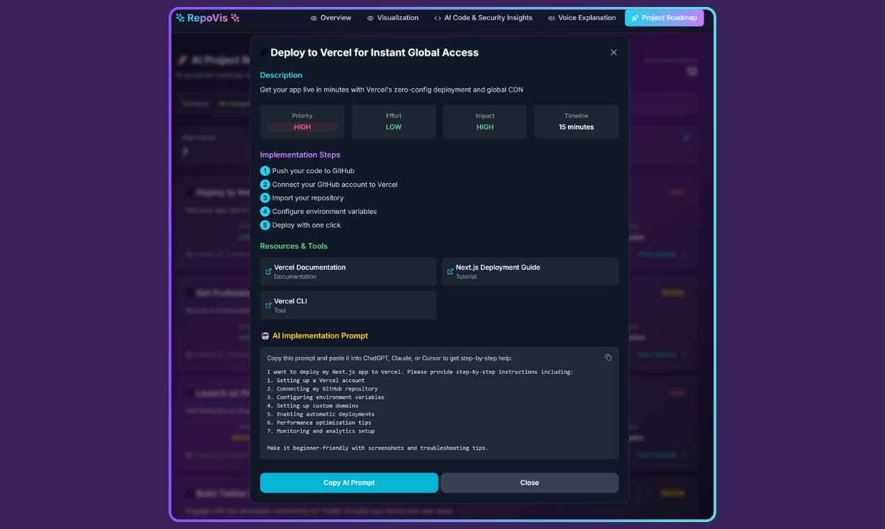 Média Repérer - Insistance et visualisations propulsées par AI pour GitHub Repos 4