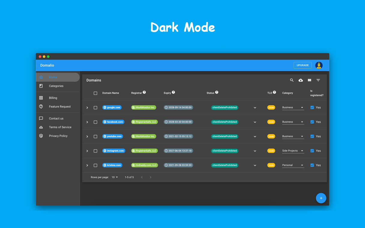 Domalio - Domain Portfolio Tracker gallery image