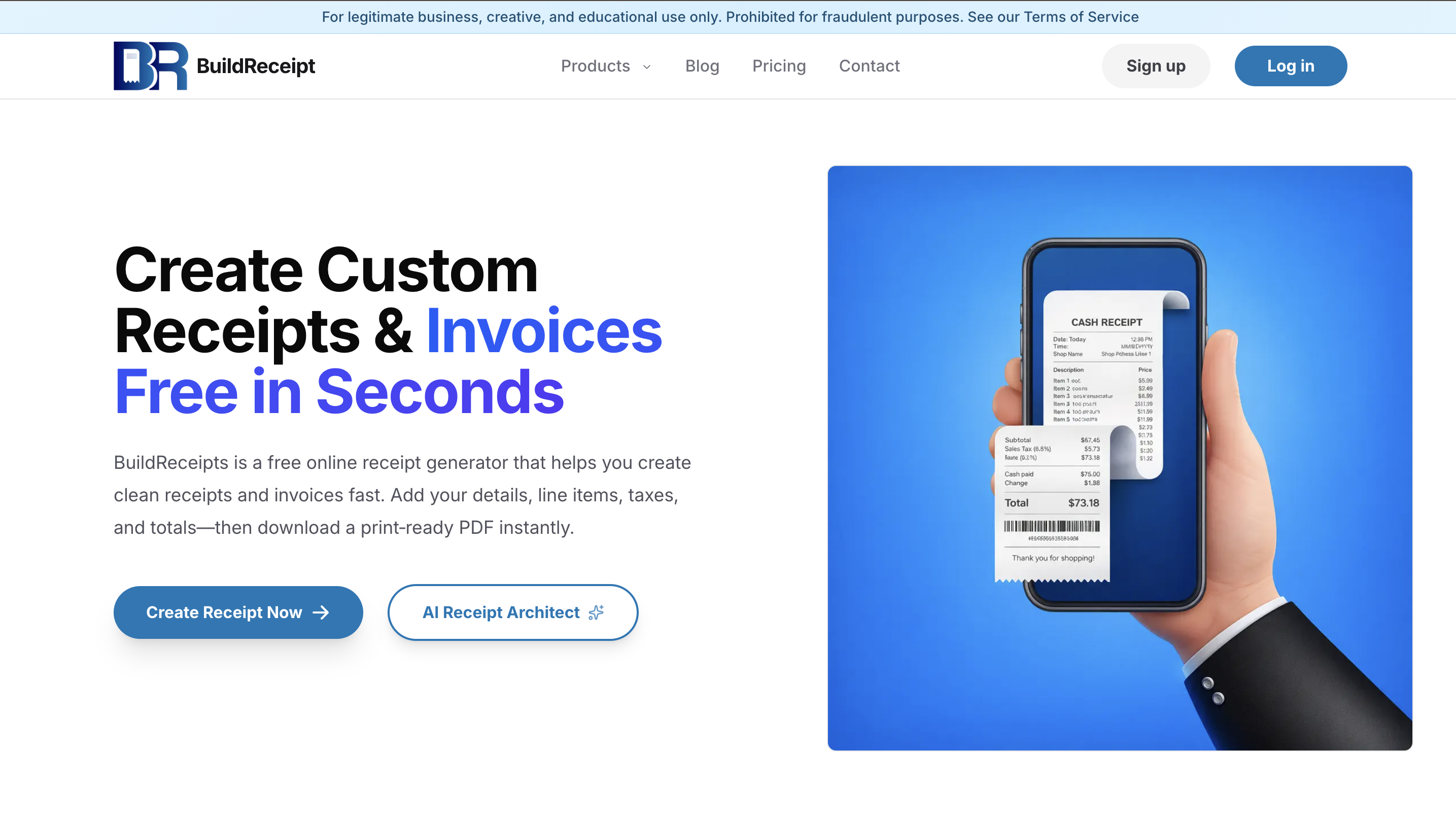 Build Receipts gallery image