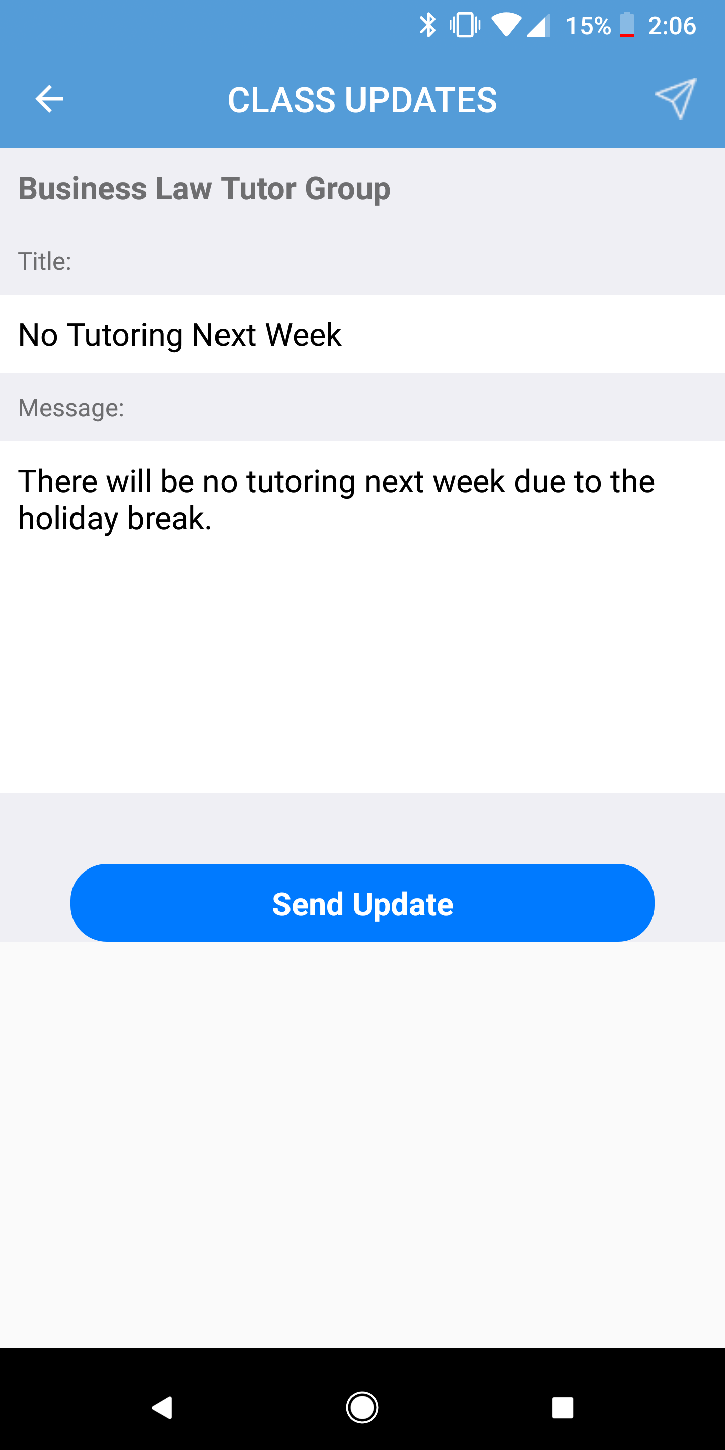 Class Updates gallery image