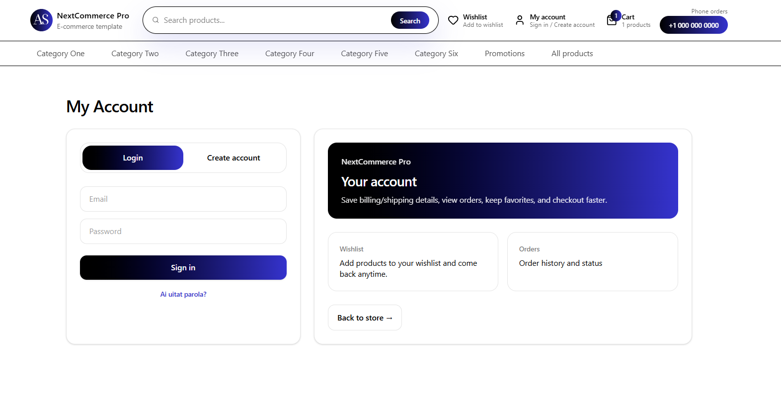 NextCommerce Pro gallery image