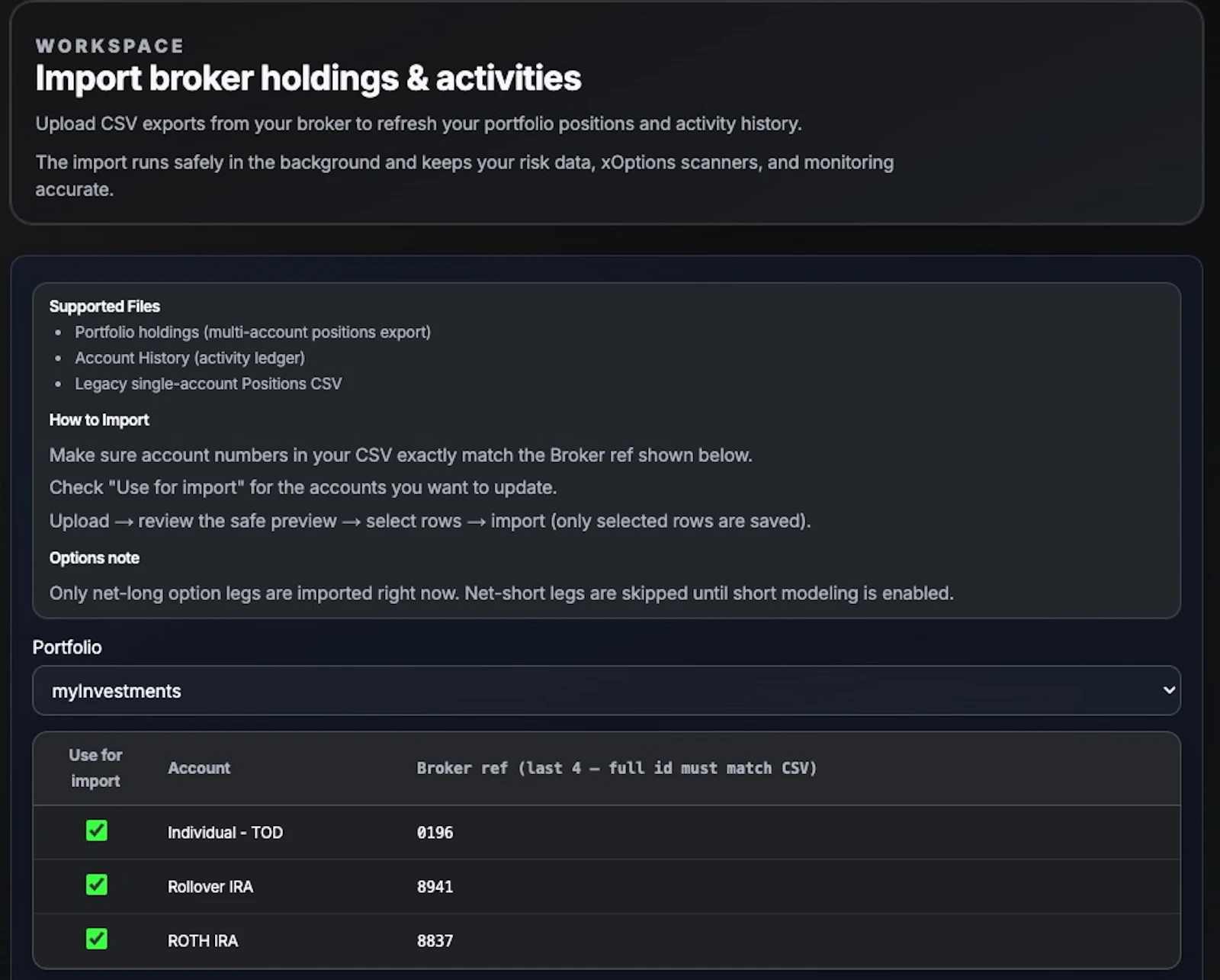 xFinance – xAI Options OS for HNWI screenshot 3