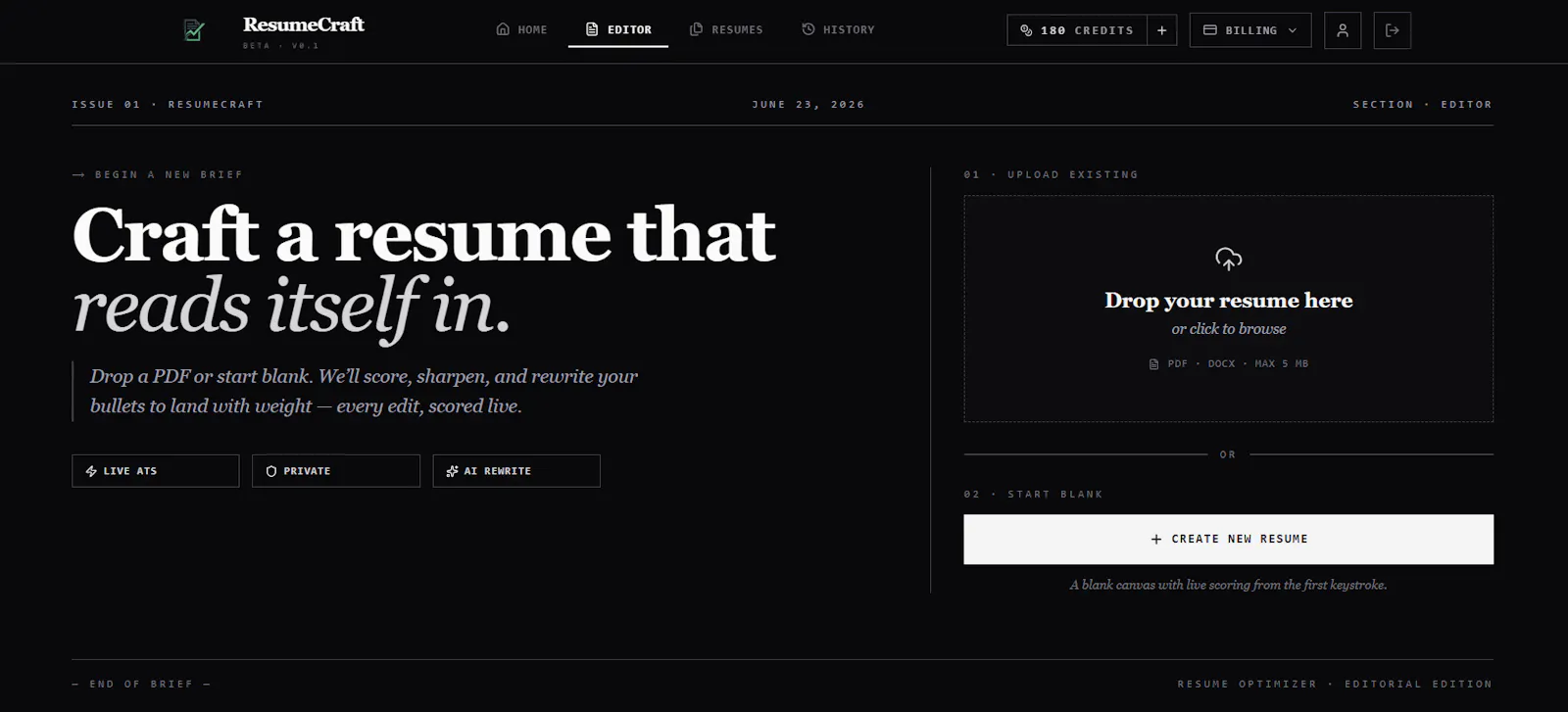 ResumeCraft screenshot 2