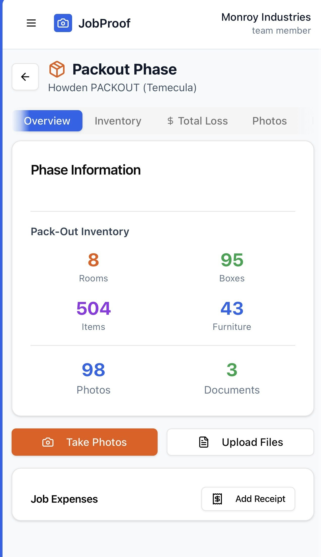 JobProof - Screenshot 5 showing product features and functionality