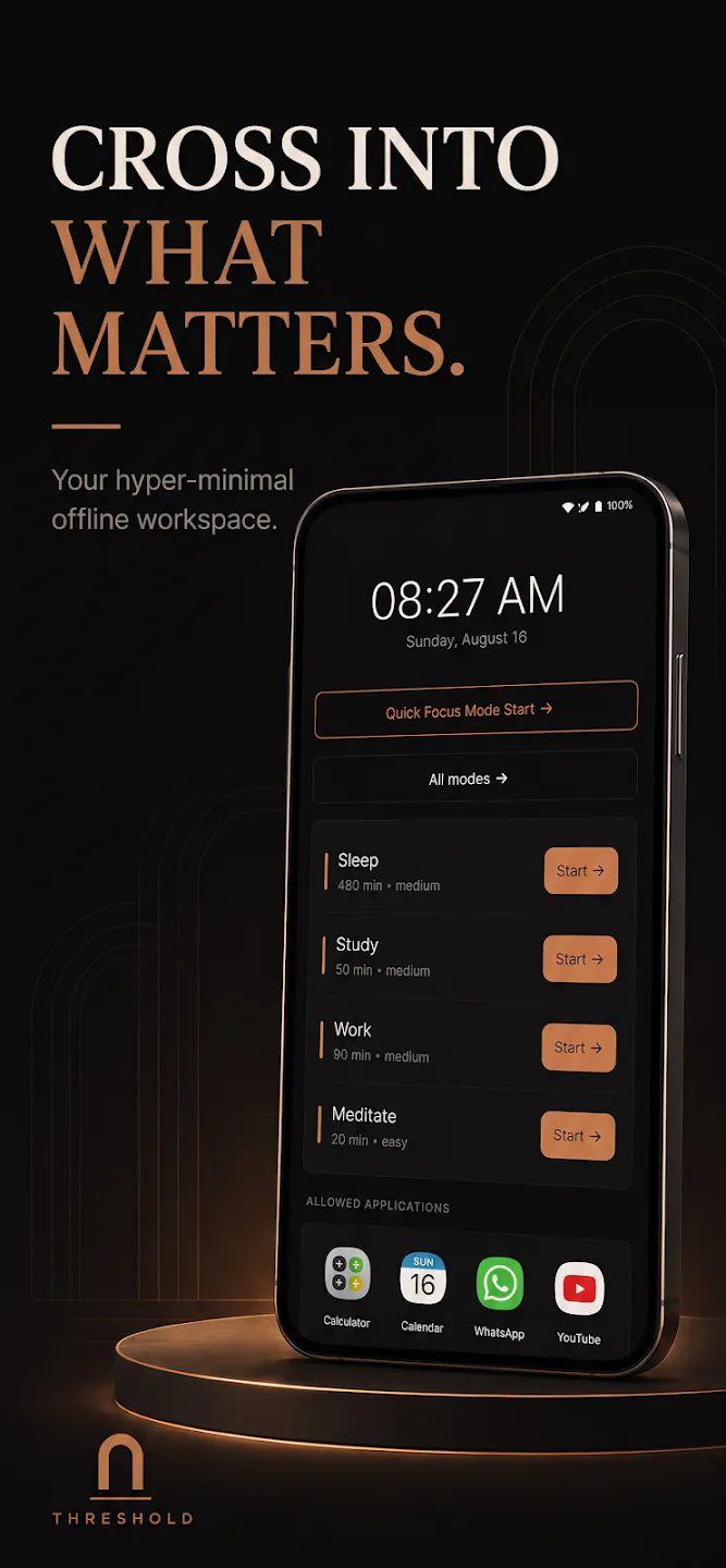 Threshold - A Minimal Focus Launcher gallery image