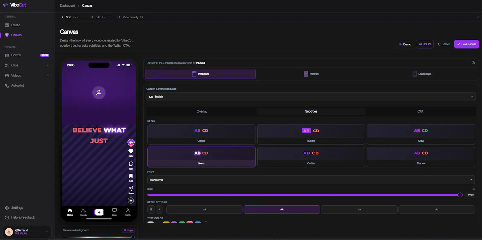 VibeCut screenshot 2