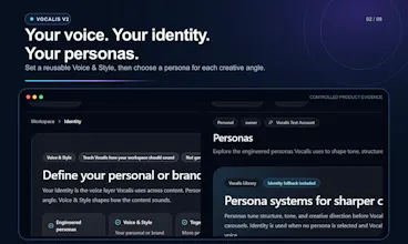 Vocalis V2: Connected Content Workflow gallery image