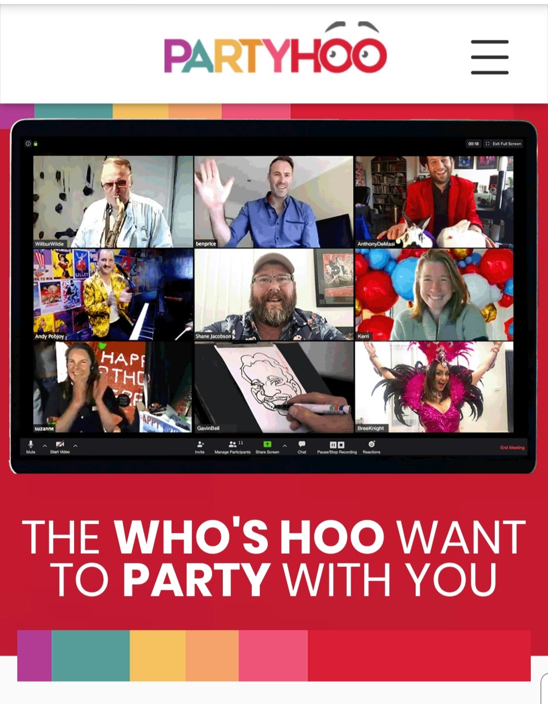 Partyhoo.com - online surprise parties gallery image