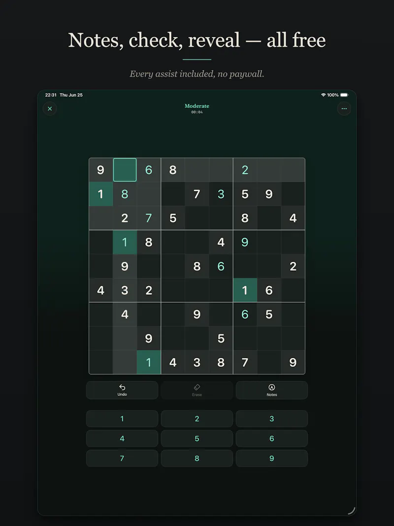 Calm Sudoku screenshot 3