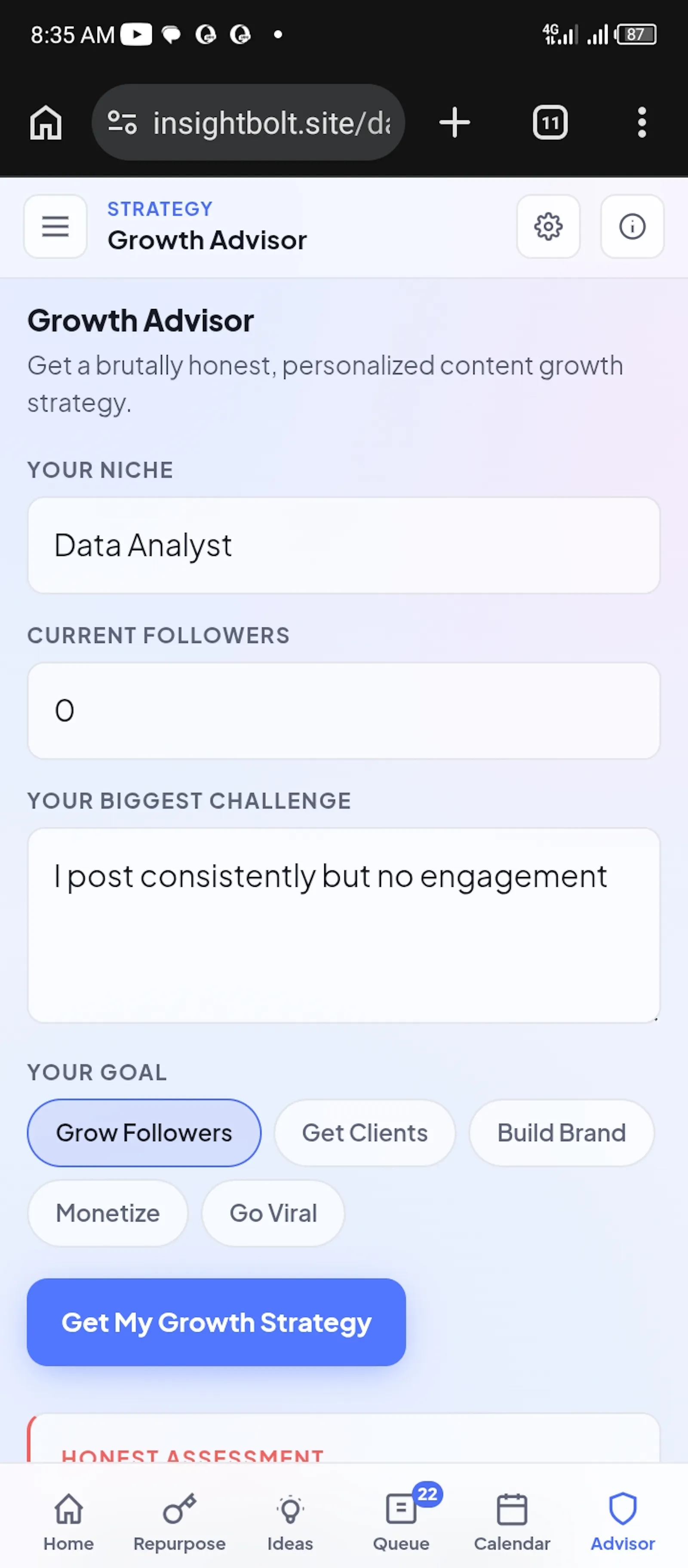 InsightBolt screenshot 2