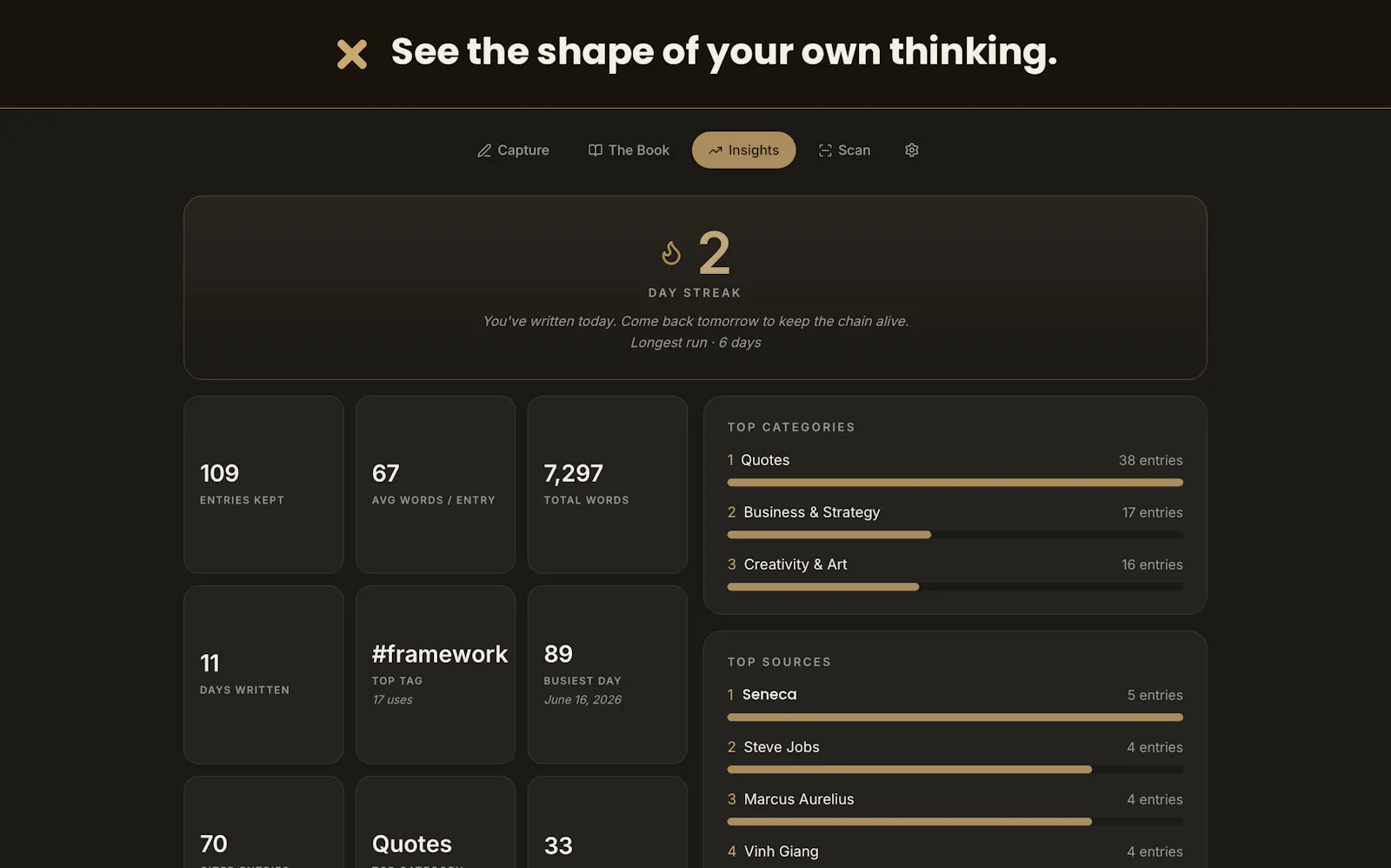 xotes, your modern commonplace book screenshot 8