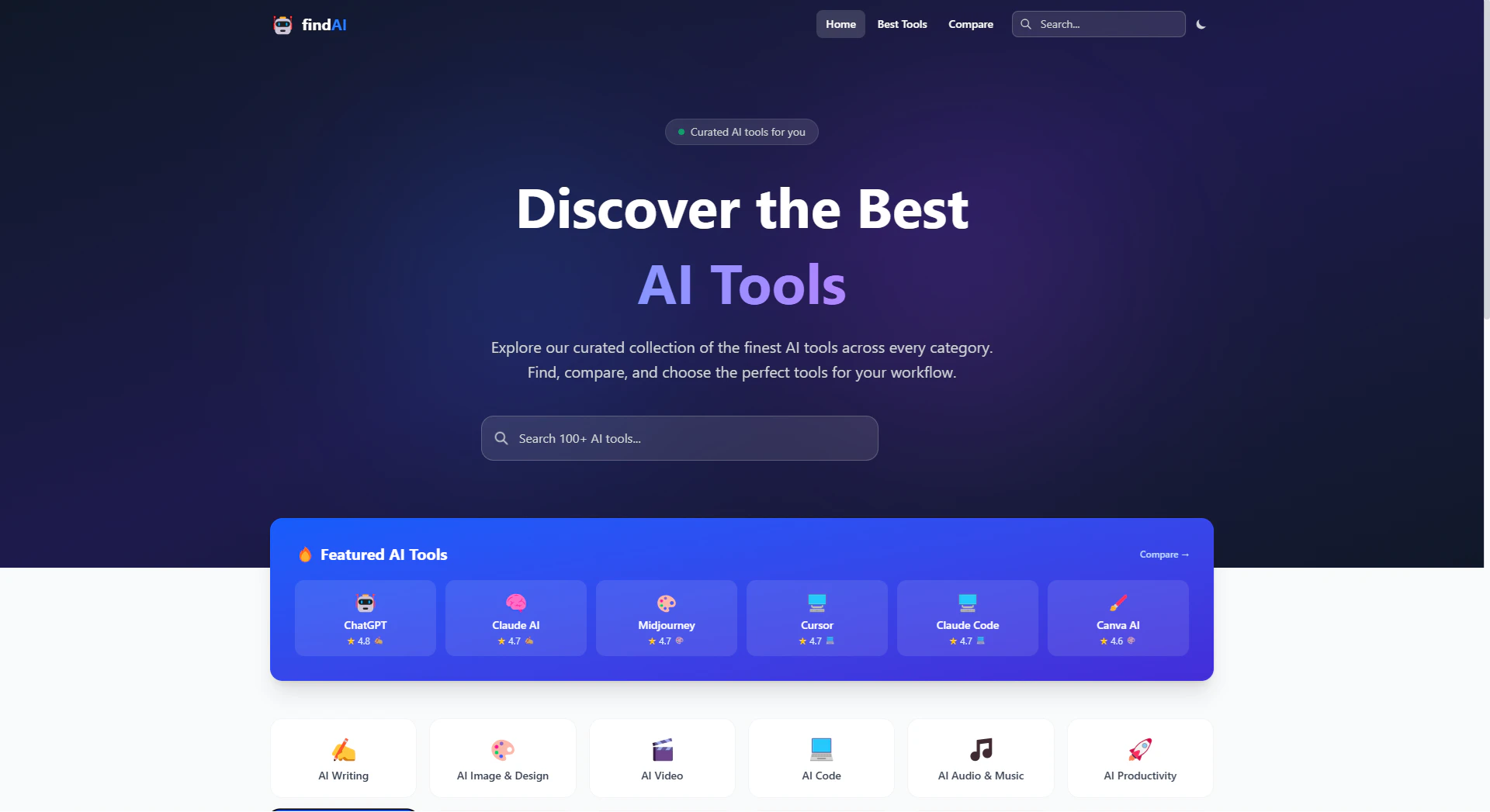 FindAI – Discover the Best AI Tools
