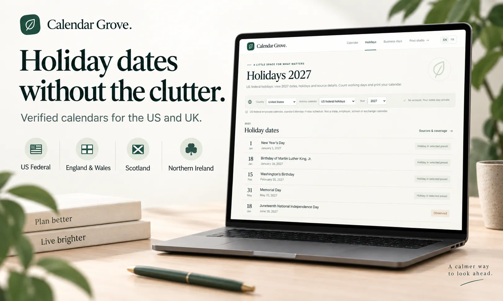 Calendar Grove gallery image