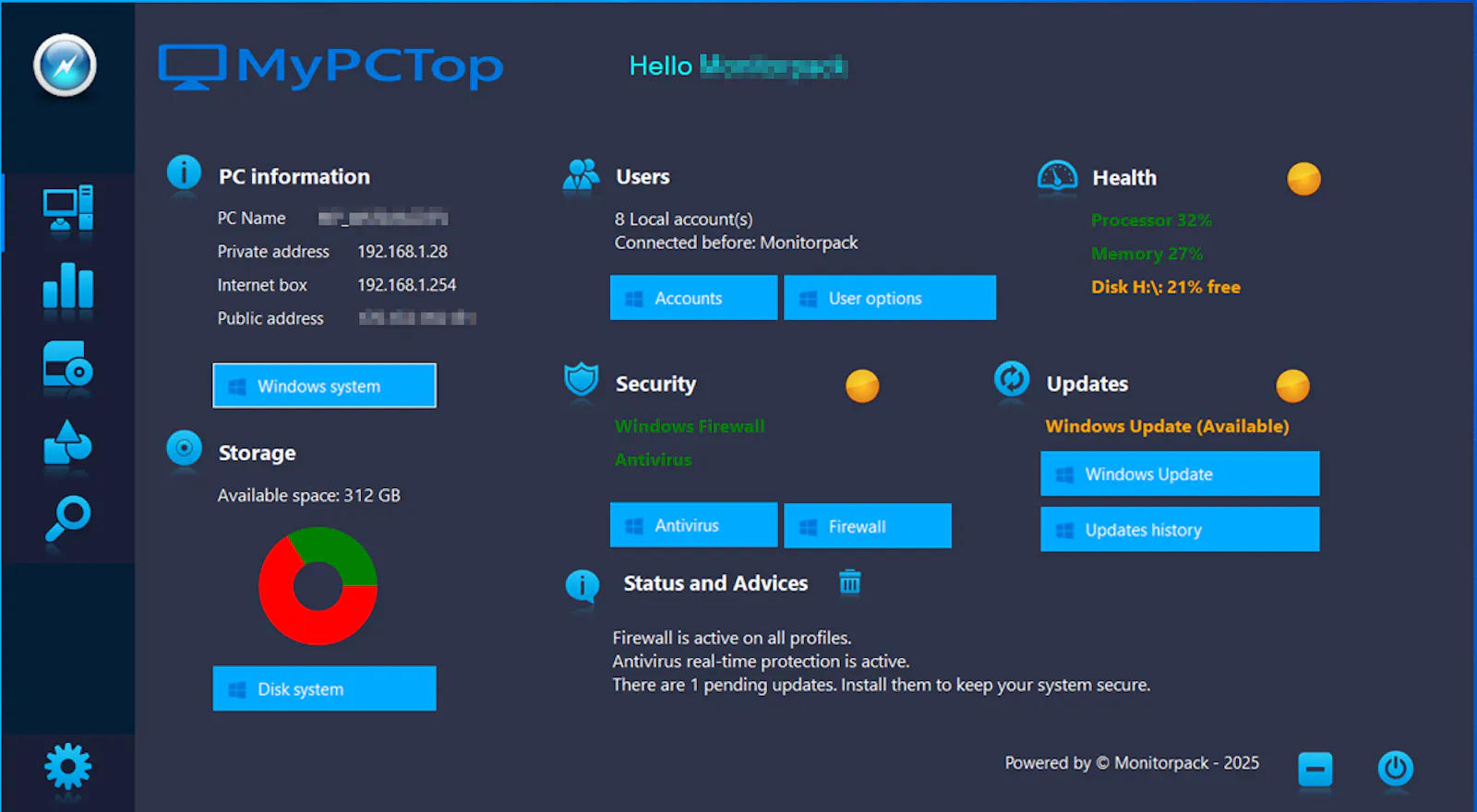 MyPCTop screenshot 1