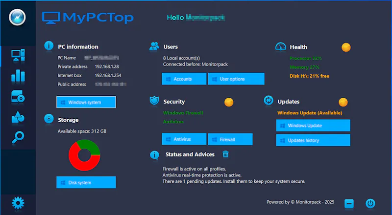 MyPCTop screenshot 1
